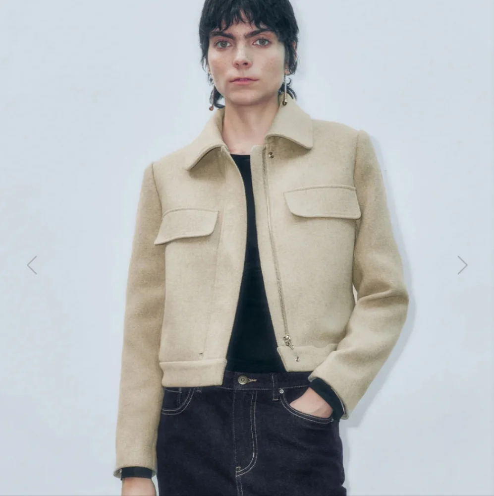 NWT URBAN REVIVO CROPPED FLAP POCKET JACKET - Picture 6 of 16